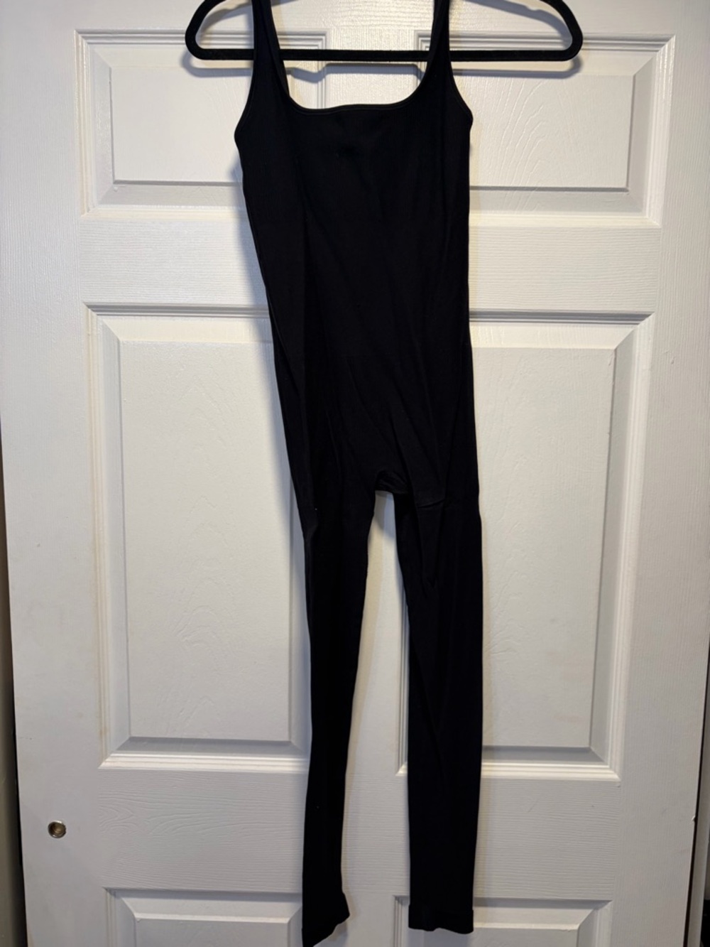Black Stretch Tank Jumpsuit